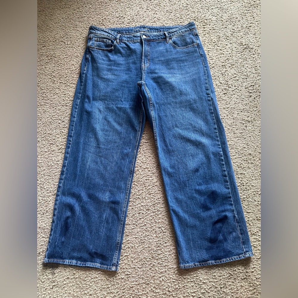 Old Navy High Rise Wide Leg Women’s Blue Jeans Size 18 NWT